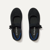 The Kids ReVelvet™ Tux Bow Mary Jane - ReVelvet™ Black