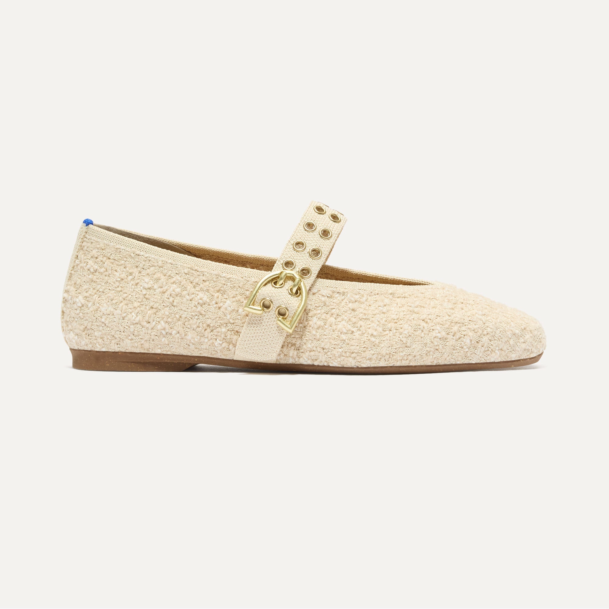 The Max Buckle Mary Jane - Pearl Bouclé