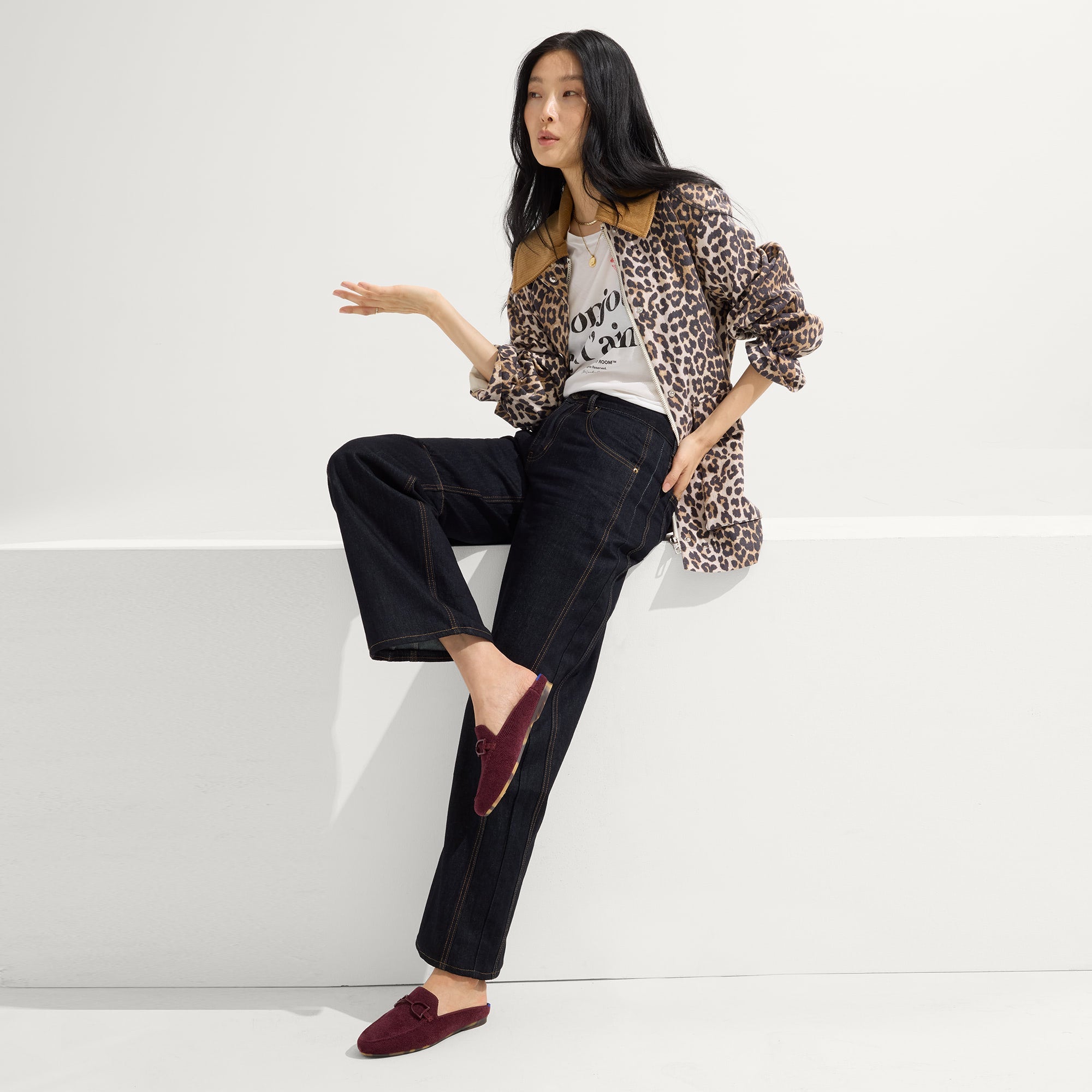 The ReVelvet™ Double Bit Loafer Mule - ReVelvet™ Syrah